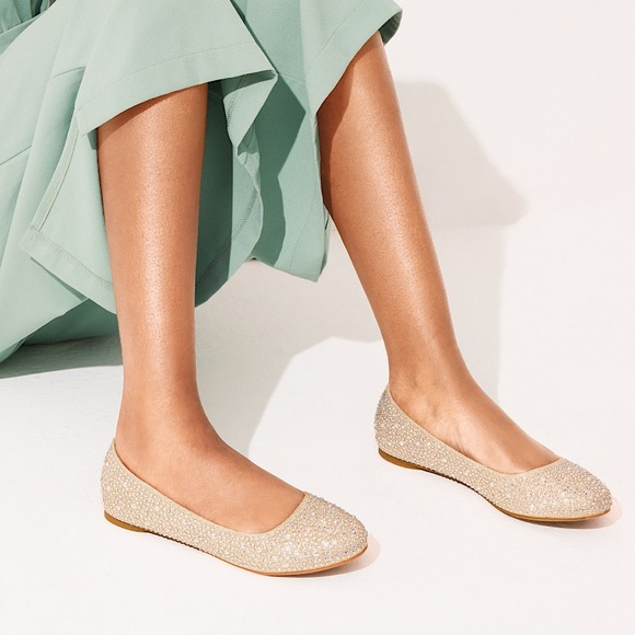 Dream Paris Ballet Rhinestone Sparkly Flats Shoes Women’s size 8 NIB - Picture 2 of 8